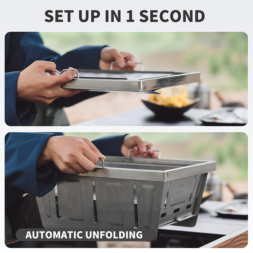 Naturehike Camping Charcoal Gr - Camping Cooking Table 评论和价格