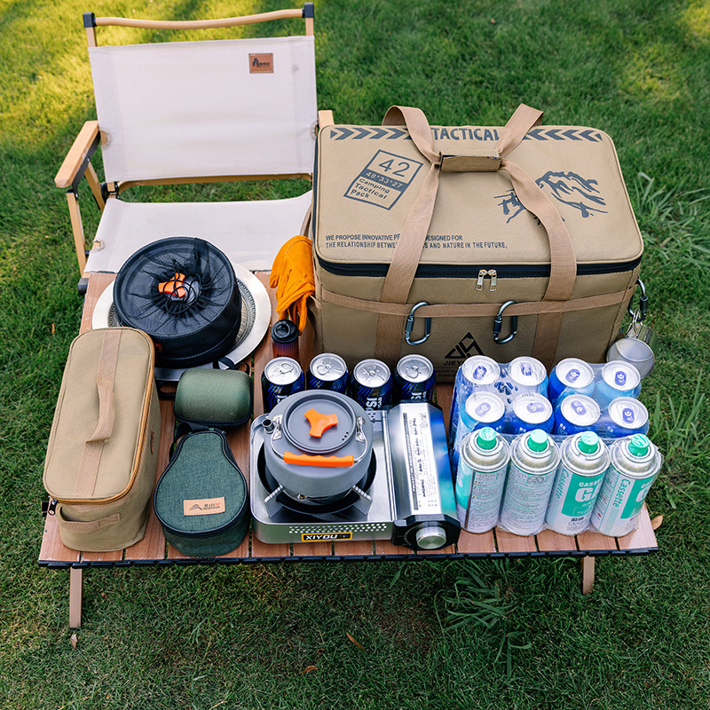 Heavy-Duty Large Capacity Camp - Camping Cooking Organizer 评论和价格